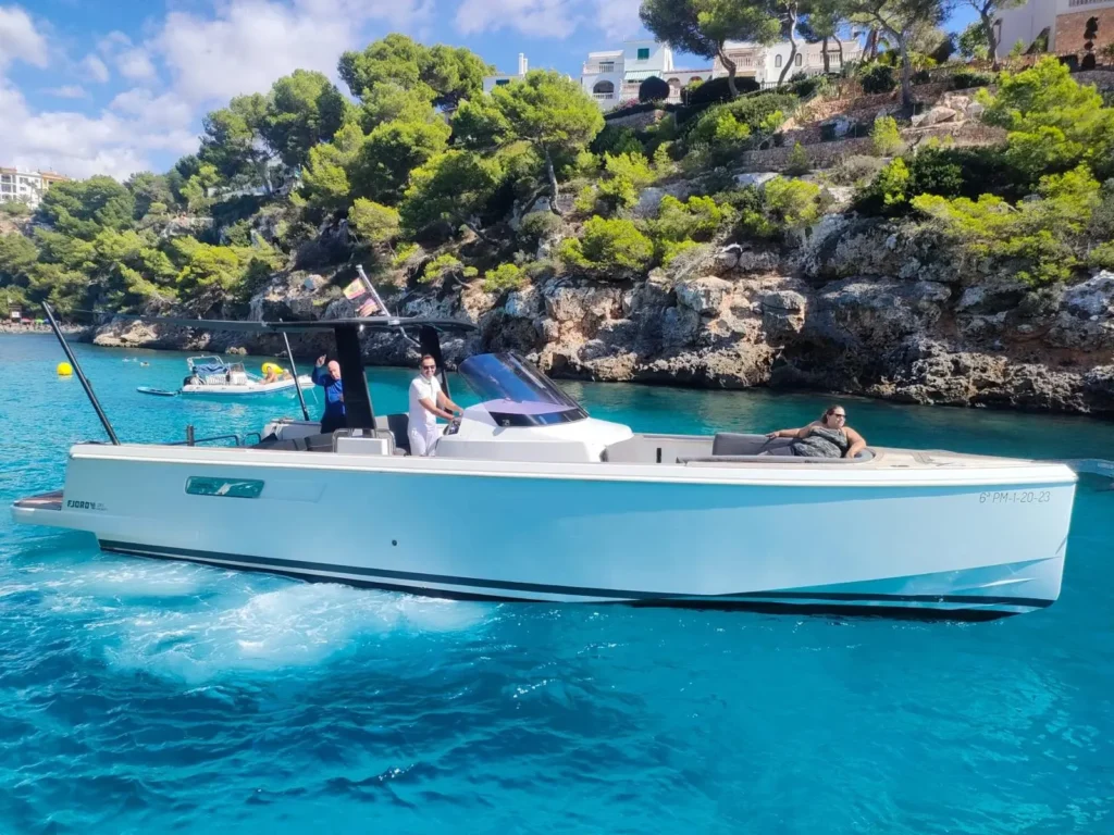 Fjord 36 Open luxury motor yacht charter Palma