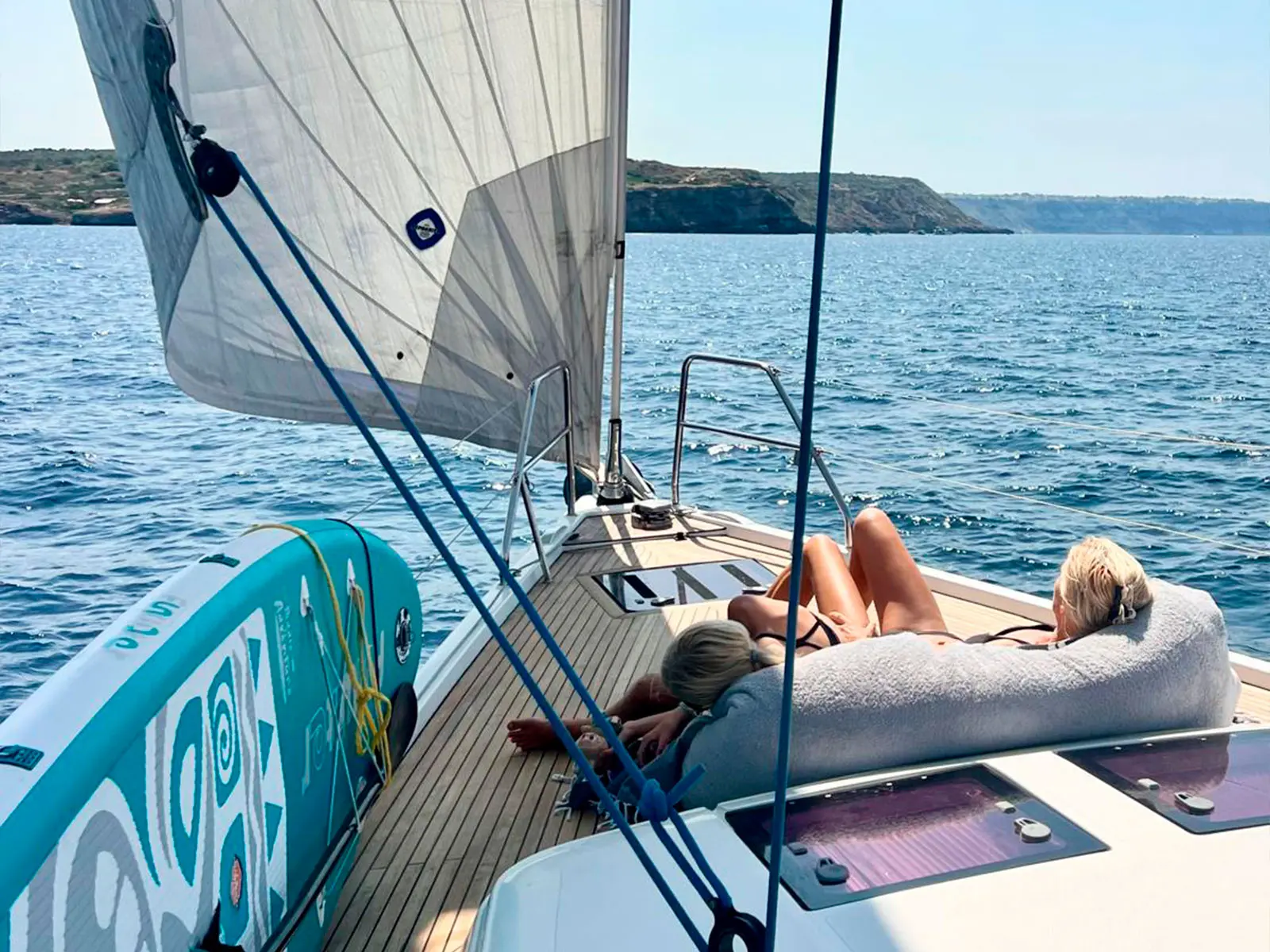 Hanse 445 yacht near Palma cruise port