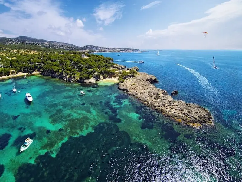Islander Charter stop in Punta Negra Mallorca