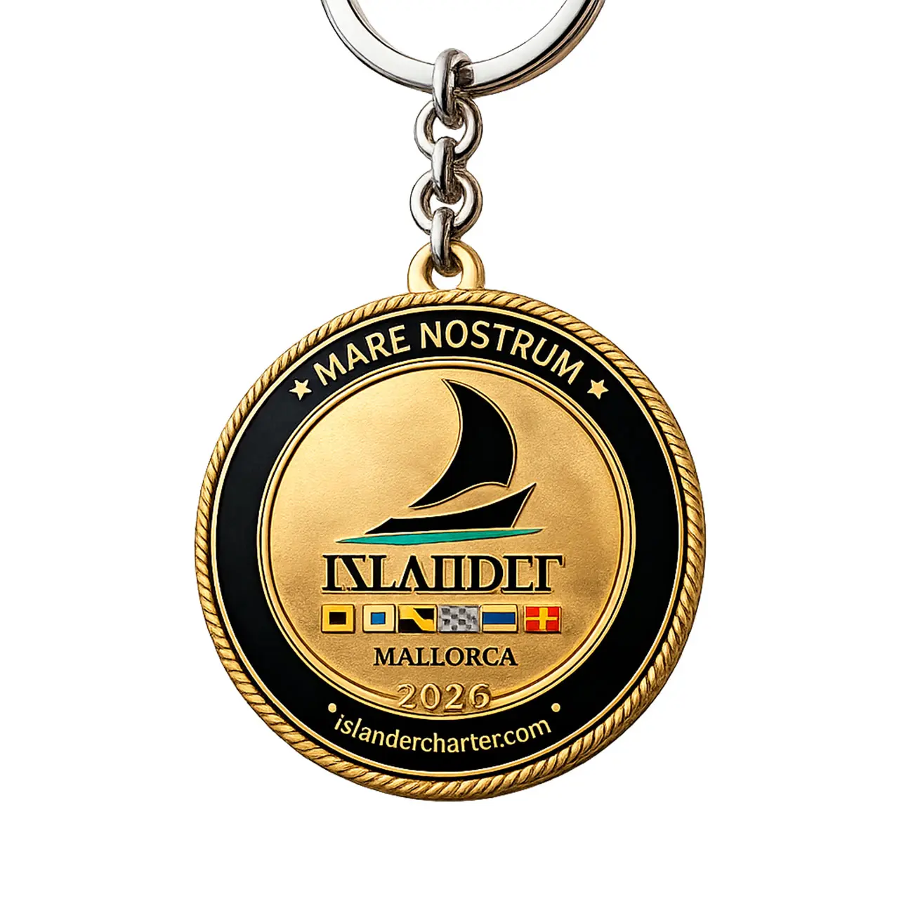 Islander Signature Coin Keychain