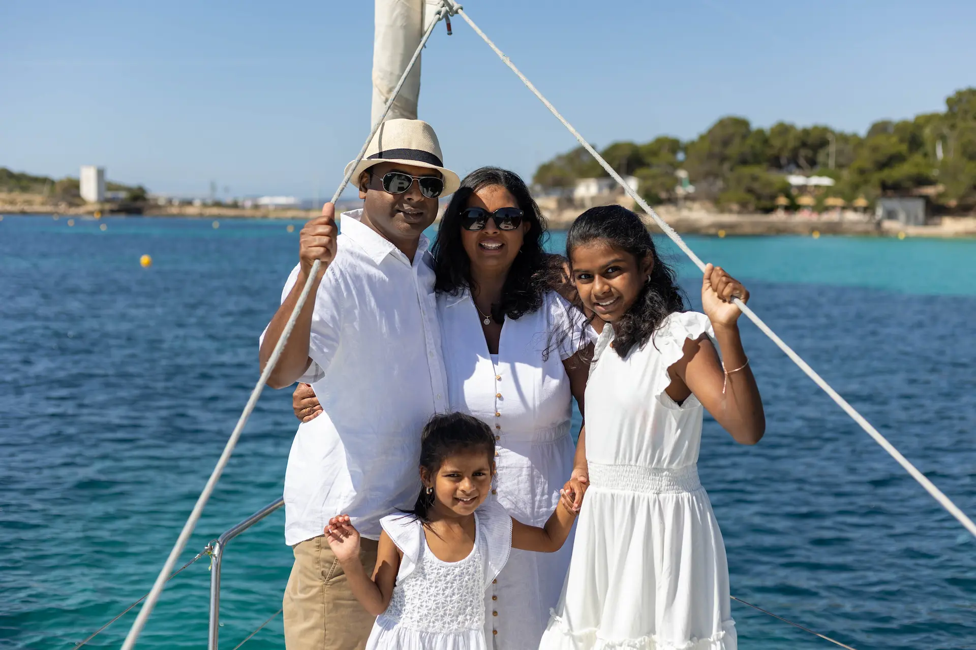 Private shore excursion in Palma de Mallorca on a yacht near the cruise port