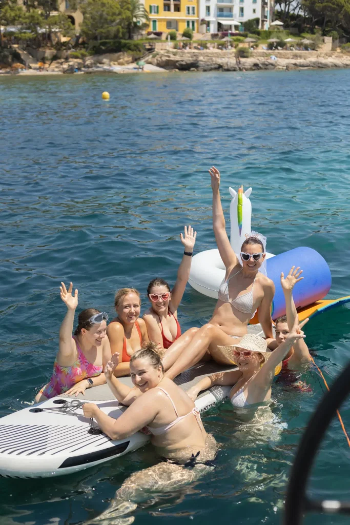 Celebrate your bachelor or bachelorette party in Mallorca on a private yacht in Palma Bay