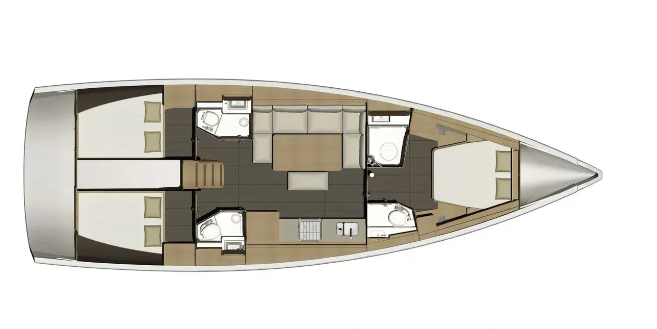 Dufour 460 Grand Large deck view – Private boat charter Mallorca